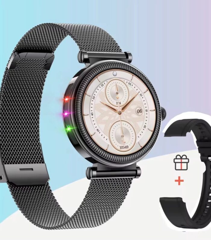 CF37 Black Health Monitoring Bluetooth-compatible Call Smart Watch